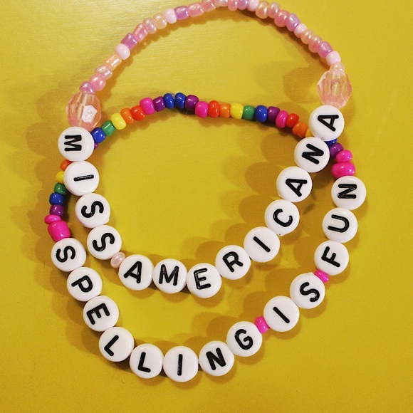 Taylor Swift Lover Eras Tour Concert Friendship bracelets 5 pack beaded Swiftie - Picture 3 of 5